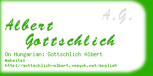 albert gottschlich business card